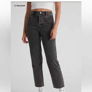 PacSun Eco Black High Waisted Straight Leg Jeans
